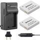 thumbnail image 1 of Kit de 2 baterías NB6L/NB6LH de 1100 mAh con cargador para Canon, 1 of 3