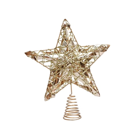 Magideal - Adorno De Estrella Para La Parte Del De Navidad, Adorno Decorativo Para La Parte Del De Navidad, Para Fiestas Al Aire , Oro