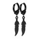thumbnail image 1 of Aros Punk Plumas Black Silver Space Hombre Mujer Circular, 1 of 3