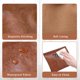 thumbnail image 4 of Estuche de cosméticos Hapforever 3 piezas de cuero PU marrón, 95 g, 4 of 8