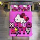 thumbnail image 1 of Hello Kitty 3 Pieces Duvet Cover Set Full Size Super Soft Fade Resistant Microfiber, 1 of 4