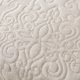 thumbnail image 5 of NEWLAKE Juego de colcha y cubrecama, color beige, con patrón floral jacquard en relieve, reversible, acolchado de microfibra bordado, tamaño king, 5 of 9