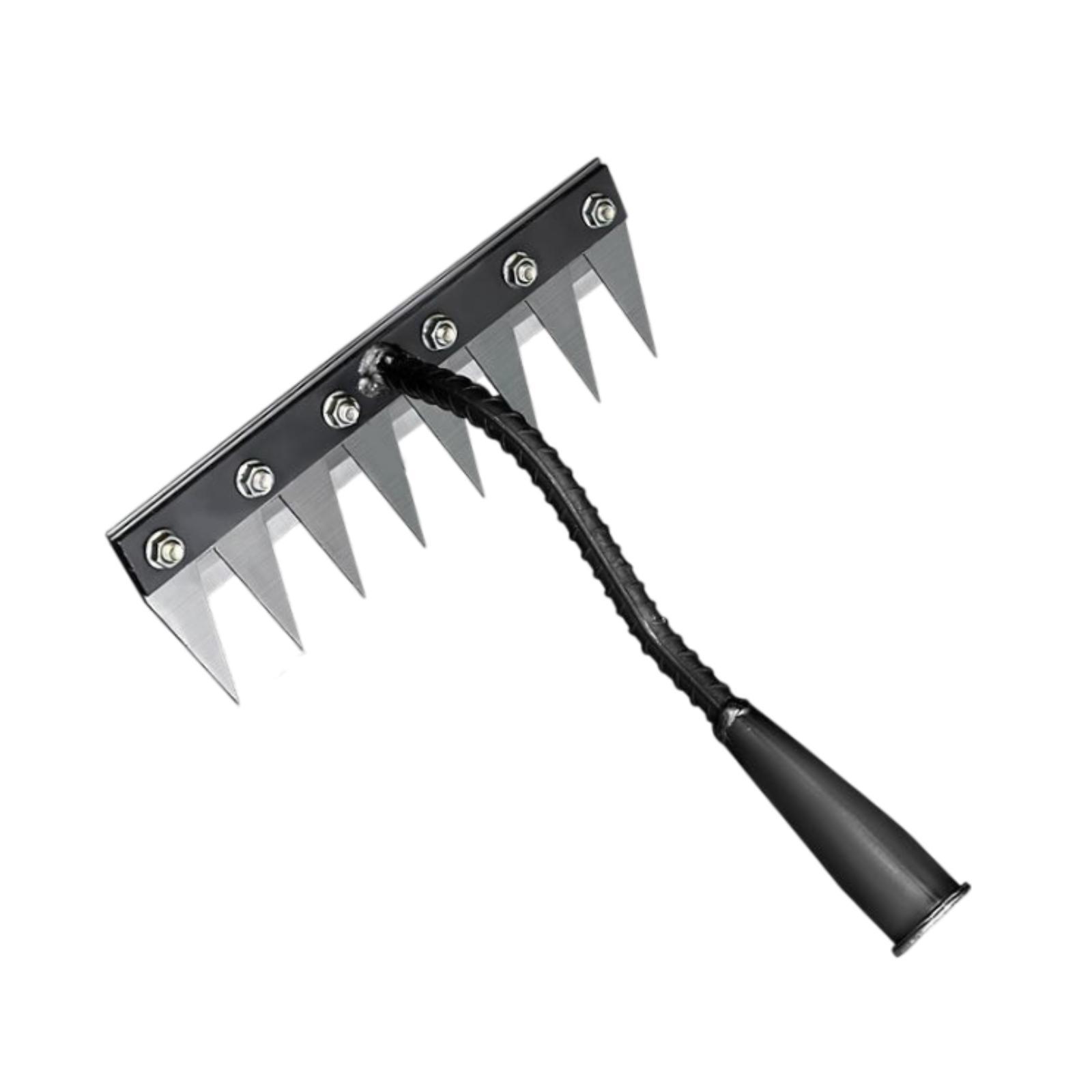 Ioensy - Herramienta Para Desmalezar El Jardín, Que Ahorra Mano De Obra, Para Eliminar Las Malas Hierbas En El Patio Trasero De La Granja, 8 Púas