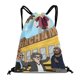 thumbnail image 1 of Sr. Birchum Mochila de Cuerdas para Deportes y Gimnasio, Bolsa de Cuerdas Resistente al Agua, Bolsa Cinch, 30×40cm, 1 of 6