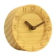 thumbnail image 1 of Reloj despertador creativo de madera maciza, moderno reloj de mesa pequeño con aguja de madera, silencioso, reloj de registro, 1 of 6