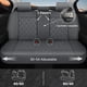 thumbnail image 3 of Juego completo de fundas de asiento de coche CAROMOP de piel sintética de lujo, color gris, 3 of 9