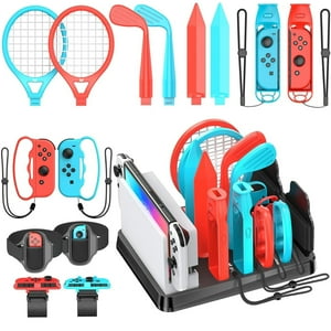 Estación Accesorios Deportivos Aaronmei Para Nintendo Switch/Oled Y Joy-Cons Multicolor
