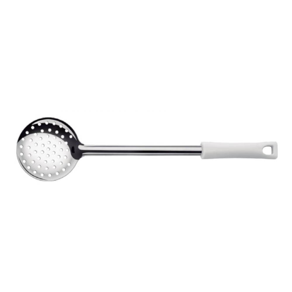 Di Solle - Espumadera Acero Inox 43 Cm Mango Blanco