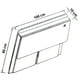 thumbnail image 4 of Escritorio Plegable 100 cm Blanco minimalista, 4 of 7