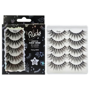 Rude Cosmetics - Pestañas Postizas Esenciales De Visón - Fancy By Para Mujer - Par De Pestañas