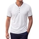 thumbnail image 1 of INSPIRE CHIC Camisetas Henley de Hombre de Manga Corta Ligera Casual de Verano Talla S Blanco, 1 of 5