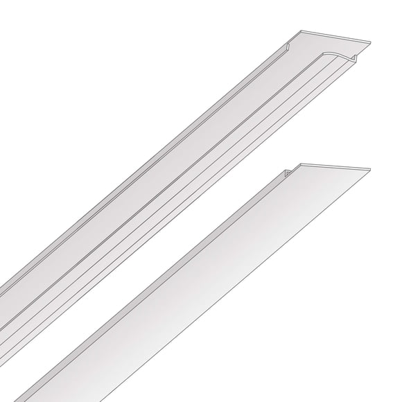 Kit de cubiertas de rejilla de techo Ceilume EZ-On Snap On White, 58 piezas