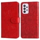 thumbnail image 2 of Funda tipo cartera FOXDOCK para Samsung Galaxy A33 5G , diseño girasol en relieve, cuero PU, cierre magnético, soporte y tarjetero, 2 of 5