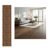 Mobii - Piso Vinílico Adhesivo Símil Madera 91,4X15,2 Nogal Chocolat