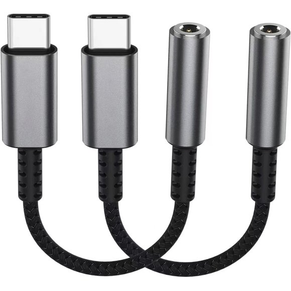 Adaptador USB‑C a 3,5 mm HiFi Subynanal (2 unidades)