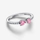 thumbnail image 4 of Anillo Pandora Moño Rosa Brillante Plata de Ley 7.5, 4 of 5