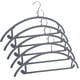 thumbnail image 1 of Perchas de plástico cromadas para trajes (paquete de 5), antideslizantes y ahorradoras de espacio, resistentes y redondeadas, para suéteres, abrigos, chaquetas, pantalones, camisas y vestidos. Perchas, 1 of 5