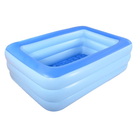 Piscina inflable HIWENA 208x142x64 cm Suelo suave Azul