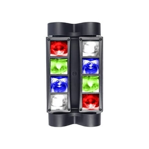 Importclick - Maquina 8 Luces Led Rgbw Dj Cabeza Móvil Activas Por Sonido