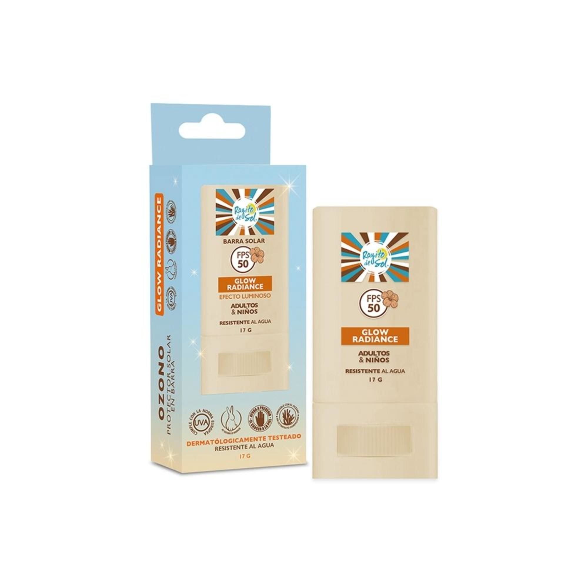 Protector Solar En Barra Fps 50 Stick Glow 17 g Rayito de Sol