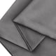 thumbnail image 5 of Funda de Almohada de Satén REGALWOVEN con Cremallera Oculta y Máscara para Dormir Reina Gris Oscuro, 5 of 6