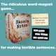 thumbnail image 2 of Party Game Ransom Notes The Ridiculous Word Magnet para más de 3 jugadores, 2 of 7