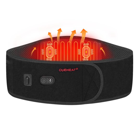 Almohadilla térmica CUEHEAT sin cables con cinturón vibratorio lumbar