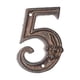 thumbnail image 3 of Placa De Puerta De Dígitos De Metal Número De Dirección Signo Placa De Puerta 5, 3 of 5