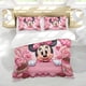 thumbnail image 5 of Minnie Mouse Conjunto de sábanas temático, trío de piezas, cómodo y amigable con la piel, diseño único, regalo de decoración para el hogar para familiares, amigos y fans, 90 cm * 190 cm, 5 of 6