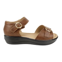 Sandalia New Walk Doble Broche Café