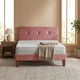 thumbnail image 2 of Cama Europea Zen Best 1.5 Plazas 190 cm Colchon Espuma Con Funda Velvet Palo Rosa + Respaldo, 2 of 5