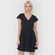 thumbnail image 3 of Vestido Mujer Corto Vuelos Print Puntos Negro Corona, 3 of 5