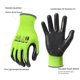 thumbnail image 2 of Guantes de trabajo MANUSAGE XXL amarillos recubiertos de nitrilo, 12 pares, 2 of 6