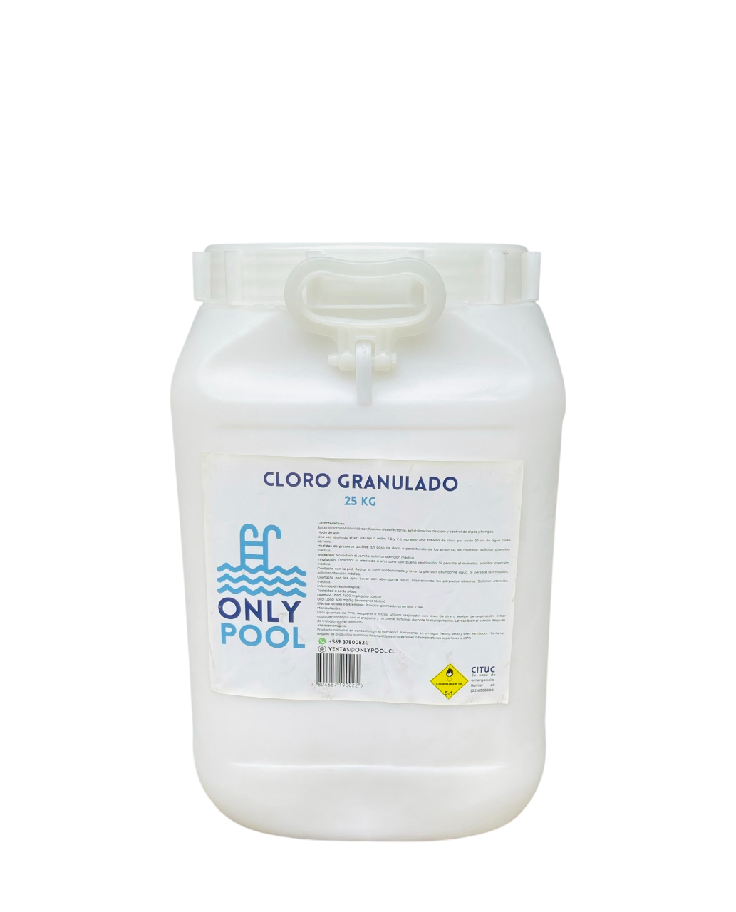 Cloro Piscina Granulado 25Kg Onlypool