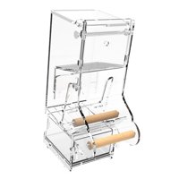 Ioensy - Comedero Para Pájaros Sin Desorden Para Jaula, Comedero Para Loros Para Tortolitos, Cacatúa, Periquito