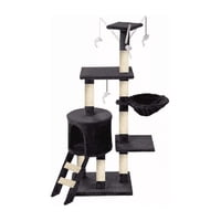 Genérico - Rascador Tipo Árbol Gatos - Niveles Interactivo Color Gris