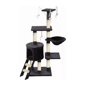 Genérico - Rascador Tipo Árbol Gatos - Niveles Interactivo Color Gris