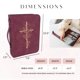 thumbnail image 3 of Funda para Biblia LANDORA & LEAF Burdeos con Cruz Dorada, 3 of 6