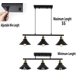 thumbnail image 4 of Lámpara colgante de 3 luces Elephant Lighting, negro mate, 95 cm, 4 of 7