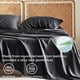 thumbnail image 3 of Juego de sábanas Bedsure King Size Cooling Rayon Bamboo Black, 3 of 7