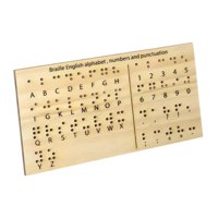 Bothyi - Junta De Aprendizaje De La Junta De Alfabeto Y Números Braille Para Niños Ciegos, Adultos