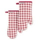thumbnail image 1 of Juego de 2 guantes de cocina KitchenAid Gingham Passion Red de algodón, 1 of 3