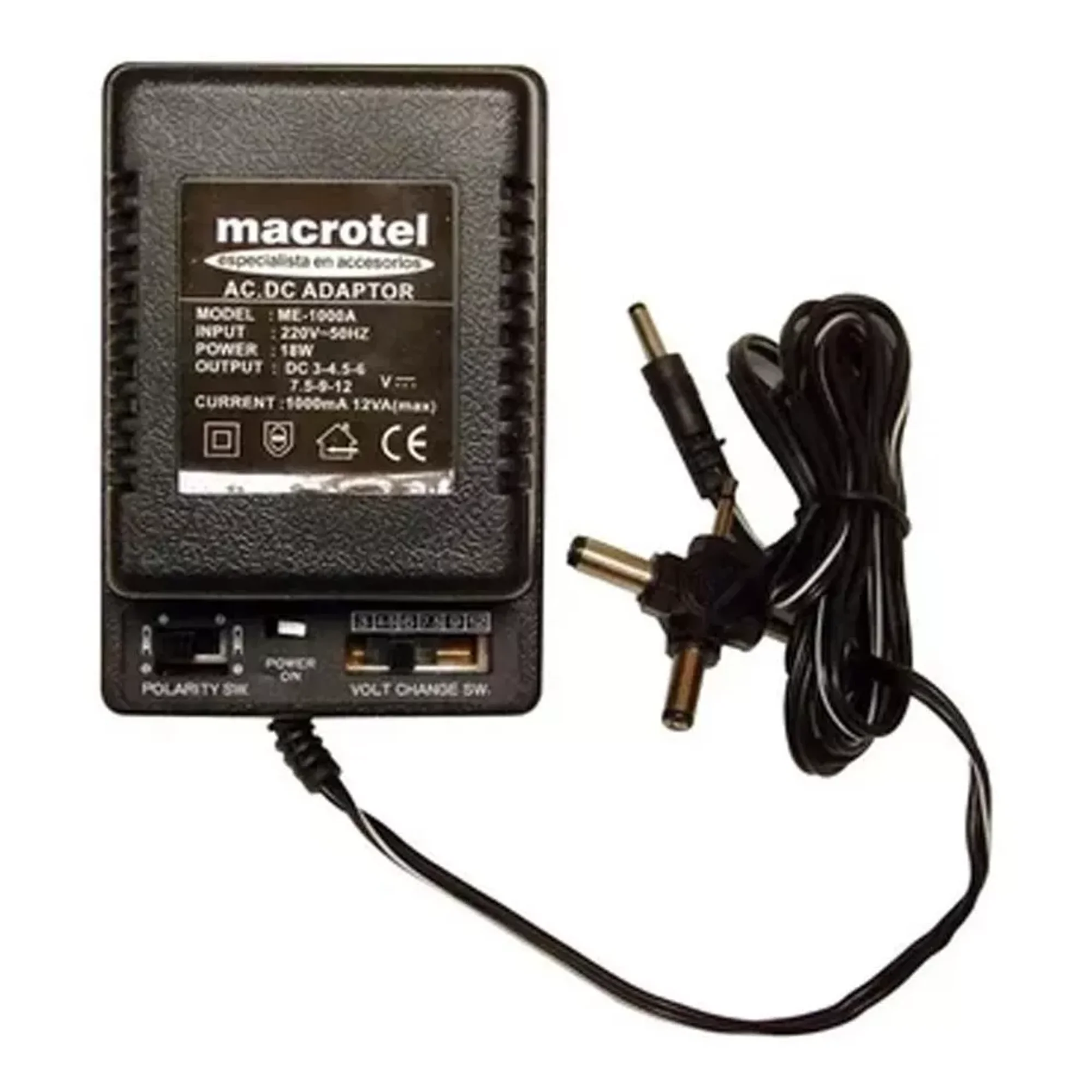 Center Web - Eliminador De Pila 1000 Ma Adaptador Universal