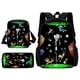 thumbnail image 1 of 3 pcs set Funny M-mortys Cartoon R-ricks School Bag For Boy Girls with Shoulder Bags Pencil box Cartoon Backpack for Child, 1 of 3
