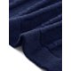 thumbnail image 5 of INSPIRE CHIC Vestido de Mujer de Manga Larga Otoño 2026 Cuello Redondo Tejido de Punto Acanalado Plisado Vestidos Midi Línea A L Azul Oscuro, 5 of 6