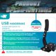 thumbnail image 2 of Freno de mano USB CNRAQR para juegos de carreras en PC, compatible con G27 y G29, 2 of 9