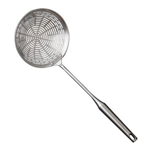 Magideal - Colador De Araña Para Cocinar, Espumadera Con Orificio Para Colgar, Colador De Acero Inoxidable Antiadherente Duradero Para Escurrir Patatas Fritas Y 16Cm