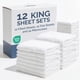 thumbnail image 1 of Juego de sábanas CGK Unlimited King Size, blanco, paquete de 12, 1 of 9