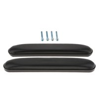 Magideal - 2 Uds Accesorios Universales Suministro De Repuesto Ajustable Negro Con Tornillo Pu Cuero Reposabrazos Para Silla De Ruedas Funda Cojín Para Sillón De , Negro