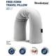 thumbnail image 2 of Almohada de viaje Brookstone Free Form de espuma viscoelástica gris, 2 of 7